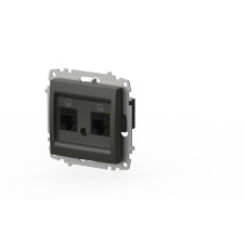 Розетка компьютерная двухместная ( Cat 6) ELBI Zena Vega 609-011100-248
