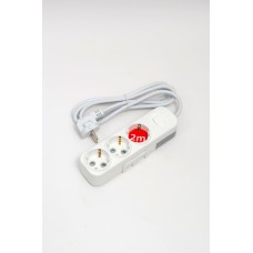 Удлинитель с/з 3вх с защитными шторками с включателем ELBI Myra 527-010202-312