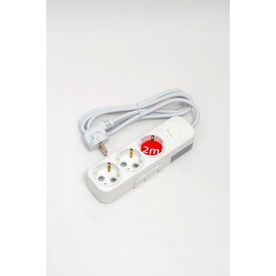 Удлинитель с/з 3вх с защитными шторками с включателем ELBI Myra 527-010202-312
