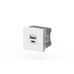 Розетка зарядного устройства Type A+C с заземлением 5V 2,4A ELBI Moda Vox 611-040232-335