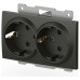 Розетка двойная с заземлением, без рамки Elbi Eleсtriс Zena Vega 609-011100-907