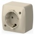 Розетка с заземлением Elbi Eleсtriс Alsu 7 504-010300-217