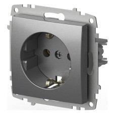 Розетка с заземлением, без рамки Elbi Eleсtriс Zena Vega 609-011000-217