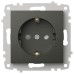 Розетка с заземлением и со шторкой, без рамки Elbi Eleсtriс Zena Vega 609-011100-243