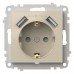 Розетка с заземлением и со шторкой и 2хUSB type A, без рамки Elbi Eleсtriс Zena Vega 609-010300-317