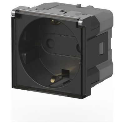 Розетка с заземлением с крышкой, без рамки Elbi Eleсtriс Moda Vox 611-041032-218