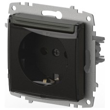 Розетка с заземлением с крышкой, без рамки Elbi Eleсtriс Zena Vega 609-011100-218