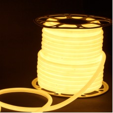 Светодиодный гибкий неон Elektrostandard 220V 9,6W 144Led 2835 IP67 круглый теплый белый, 50 м 4690389167485