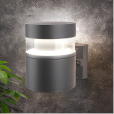 Уличный настенный светодиодный светильник Elektrostandard 1530 Techno Led серый 4690389163296
