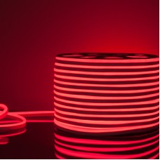 Светодиодный гибкий неон Elektrostandard 220V 9,6W 120Led 2835 IP67 односторонний красный, 50м 4690389136528