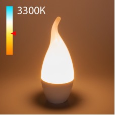 Светодиодная лампа Elektrostandard свеча на ветру матовая E14 6W 3300K 4690389173011