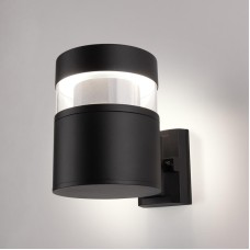 Уличный настенный светодиодный светильник Elektrostandard 1530 Techno Led чёрный 4690389163289
