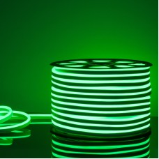 Светодиодный гибкий неон Elektrostandard 220V 9,6W 120Led 2835 IP67, односторонний зеленый, 50 м 4690389136504