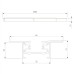 Шинопровод встраиваемый однофазный Elektrostandard Track Rail WH Recessed 4690389178535