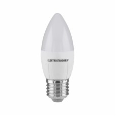 Лампа светодиодная Elektrostandard E27 6W 6500K свеча матовая 4690389056413