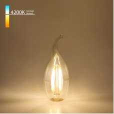 Филаментная светодиодная лампа Elektrostandard E14 7W 4200K свеча на ветру 4690389041402