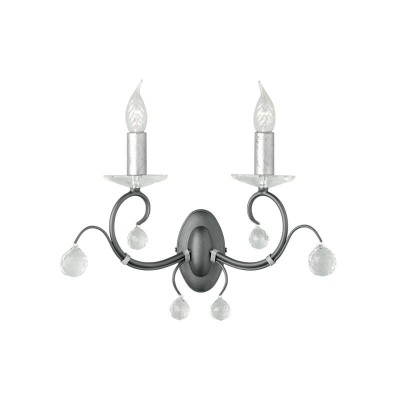 Настенный светильник Elstead Lighting LUN 2 BLK/SIL