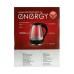 Чайник электрический ENERGY E-262, стекло, 1.7 л, 2200 Вт, белый