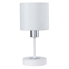 Настольная лампа декоративная Escada Denver 1109/1 White/Silver