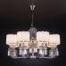 Подвесная люстра Eurosvet Zaffiro 10099/8 хром/прозрачный хрусталь Strotskis (новый абажур)