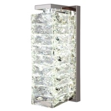 Настенный светильник Eurosvet Blitz 40259 LED хром/ прозрачный хрусталь Strotskis a065321
