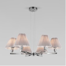 Подвесная люстра Eurosvet Peony 60136/6 хром/серый