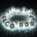 Светодиодная нить Eurosvet 400-003 хром/белый с эффектом мерцания 2,8м IP20
