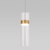 Подвесной светильник Eurosvet Lumen 50244/1 LED латунь/прозрачный a061286
