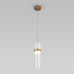 Подвесной светильник Eurosvet Lumen 50244/1 LED латунь/прозрачный a061286