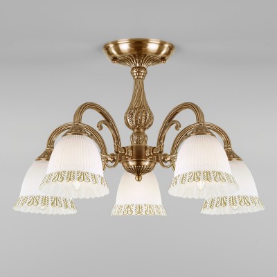 Люстра на штанге Eurosvet Campina 60107/5 античная бронза