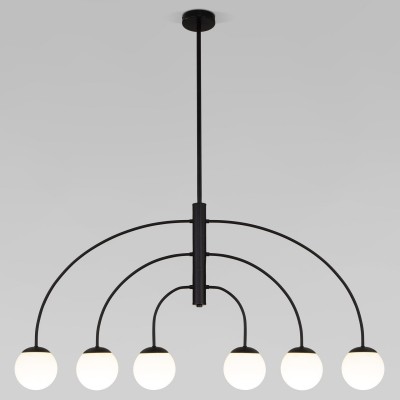 Люстра на штанге Eurosvet Cenacolo 30179/6 черный