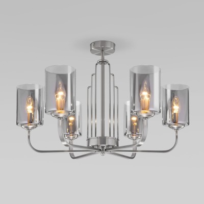 Люстра на штанге Eurosvet Defi 60138/6 сатин-никель