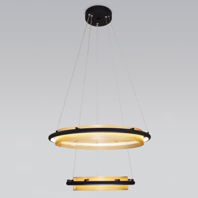 Подвесной светильник Eurosvet Imperio 90241/2 черный/ золото Smart