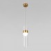 Подвесной светильник Eurosvet Lumen 50244/1 LED латунь/прозрачный