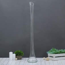 Ваза «Фристайл», 1.03 л, d=4.5 см ±1 см, 80×13 см, стекло, прозрачная