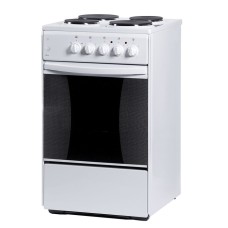 Плита Flama AE 1403 W, электрическая, 4 конфорки, 50 л, эмаль, без гриля, белая