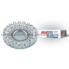 Встраиваемый светильник Fametto Peonia DLS-P101 GU5.3 CHROME/CLEAR