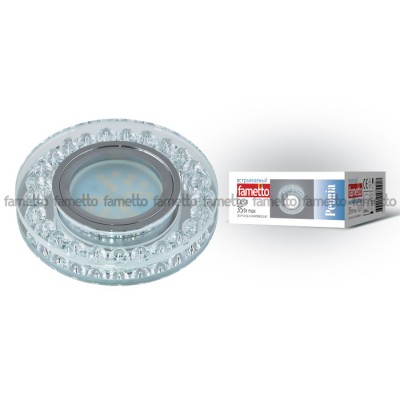 Встраиваемый светильник Fametto Peonia DLS-P102 GU5.3 CHROME/CLEAR