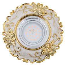 Встраиваемый светильник Fametto Arno DLS-A105 GU5.3 Chrome/Beige+Gold