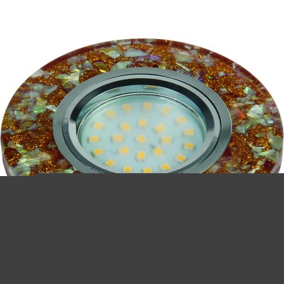 Встраиваемый светильник Fametto DLS-L103 GU5.3 CHROME/BROWN 10716