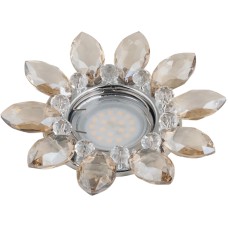 Встраиваемый светильник Fametto Peonia DLS-P112 GU5.3 CHROME/COGNAC+CLEAR 10542