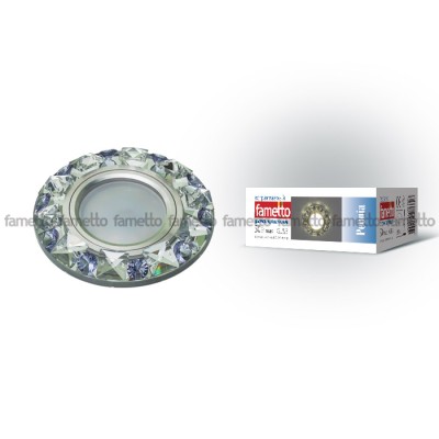 Встраиваемый светильник Fametto Peonia DLS-P123 GU5.3 CHROME/CLEAR+PURPLE