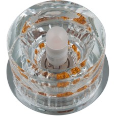 Встраиваемый светильник Fametto DLS-F119 G9 CHROME/CLEAR+GOLD 10751