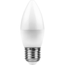 Лампа светодиодная Feron E27 11W 6400K Свеча Матовая LB-770 25945