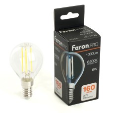 Лампа светодиодная Feron LB-1706 E14 6W 6400K 51258