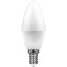 Лампа светодиодная Feron E14 7W 4000K Прямосторонняя Матовая LB-433 25899