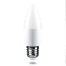 Лампа светодиодная Feron E27 6W 4000K свеча матовая LB-1306 38051