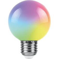 Лампа светодиодная Feron LB-371 шар матовый E27 3W RGB быстрая смена цвета 38127