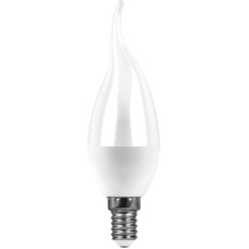 Лампа светодиодная Feron LB-97 Свеча на ветру E14 7W 6400K 38135