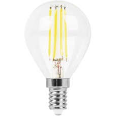 Лампа светодиодная филаментная Feron E14 9W 2700K Шар Прозрачная LB-509 38001